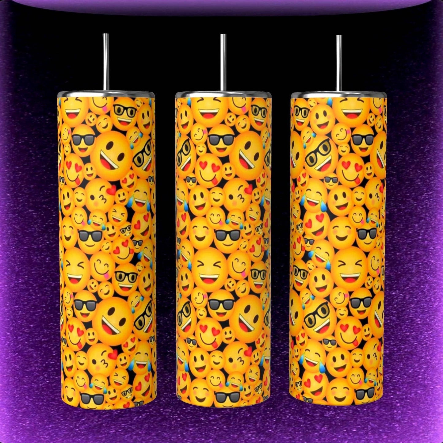 SMILEY EMOJI TUMBLER