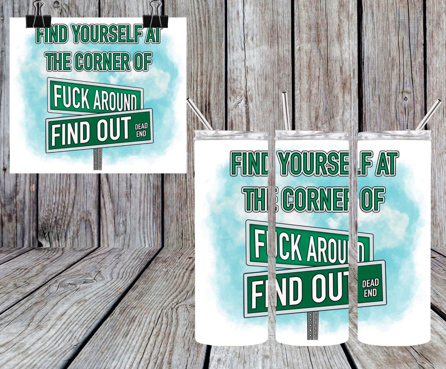 FIND YOURSELF AT THE CORNER OF TUMBLER