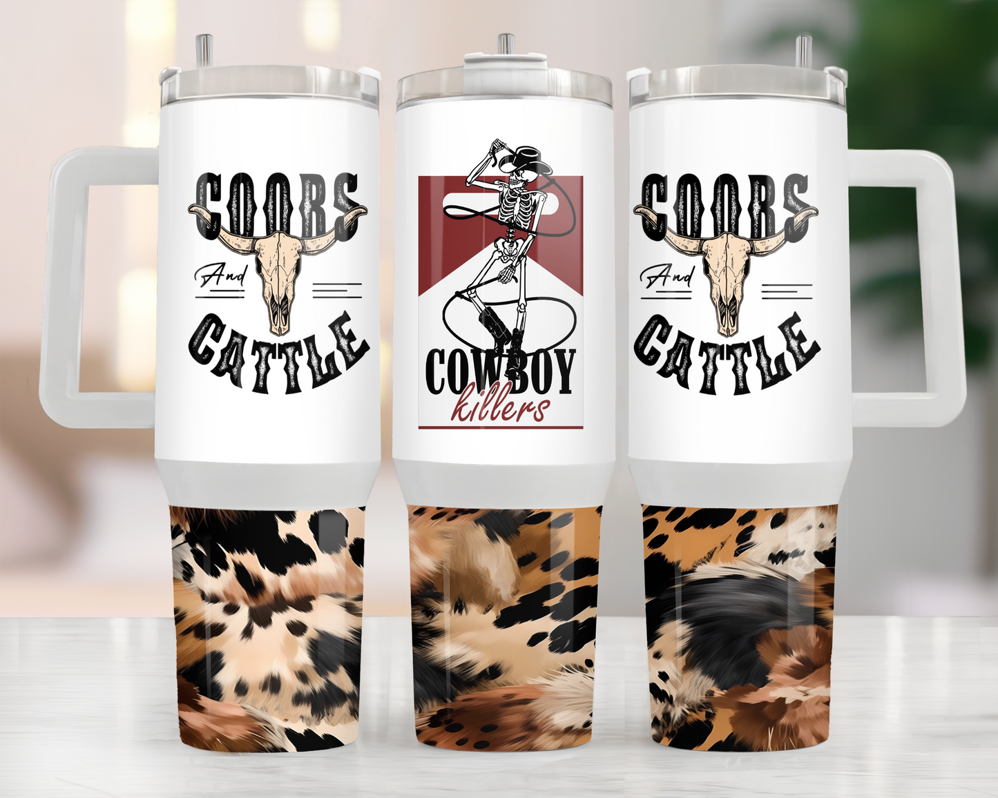 40oz COORS CATTLE TUMBLER