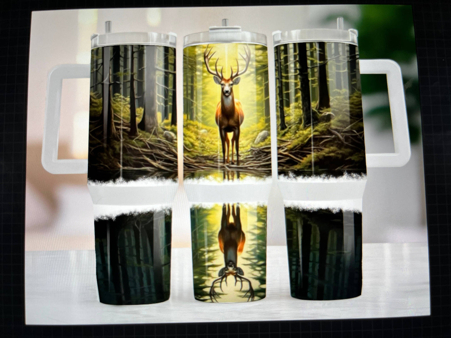 40oz DEER REFLECTION TUMBLER