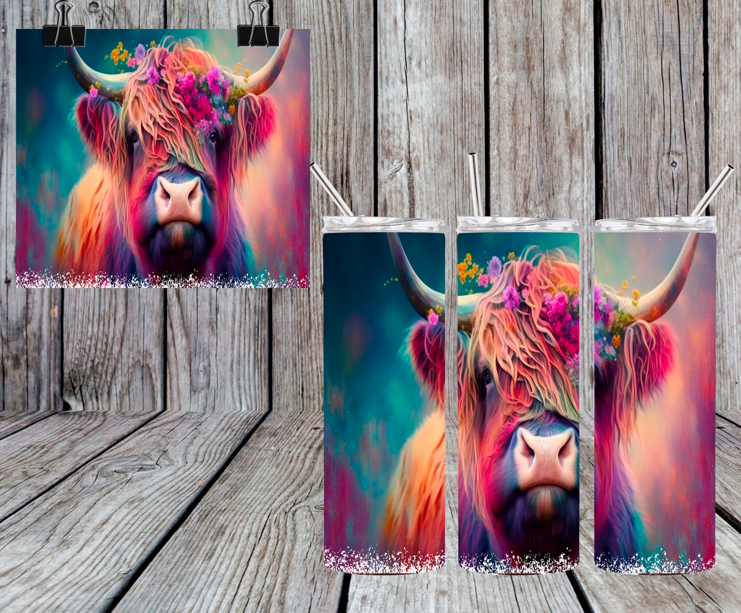 COLORFUL HIGHLAND TUMBLER