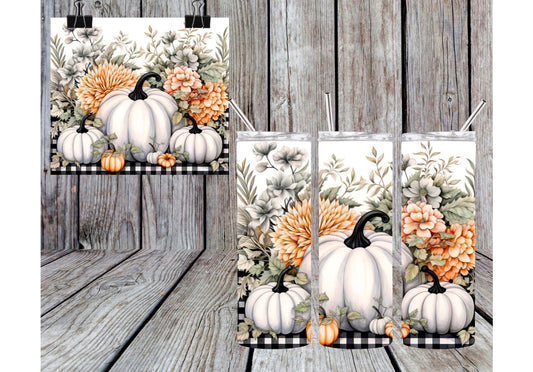 WHITE PUMPKINS TUMBLER