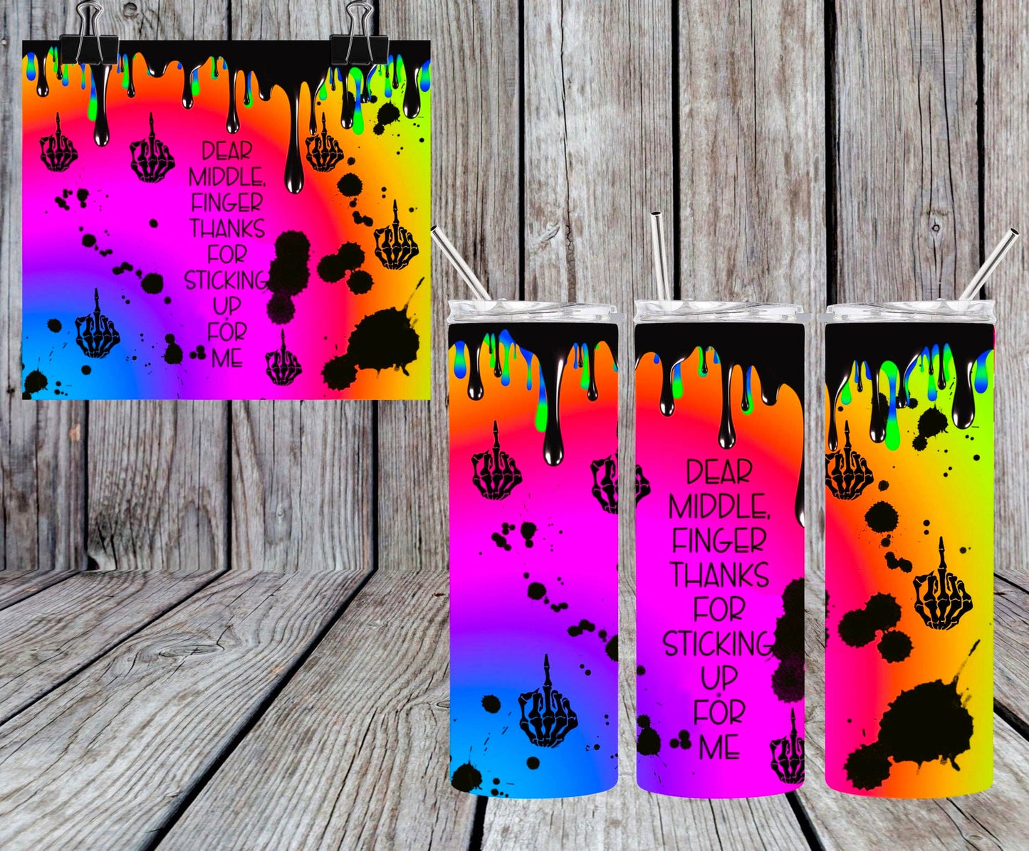 MIDDLE FINGER TUMBLER
