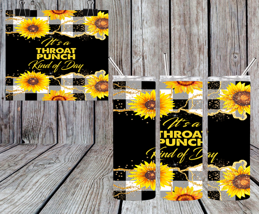 SUNFLOWER THROAT PUNCH TUMBLER