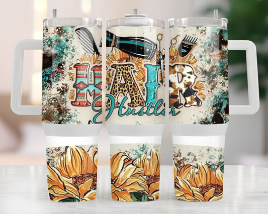 40oz HAIR HUSTLER TUMBLER