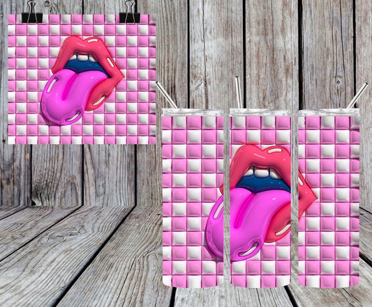 PUFFY TONGUE OUT TUMBLER