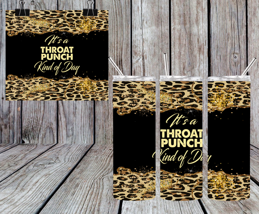 GOLD THROAT PUNCH TUMBLER