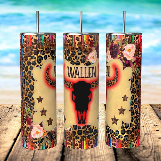 BULL SKULL WALLEN  TUMBLER
