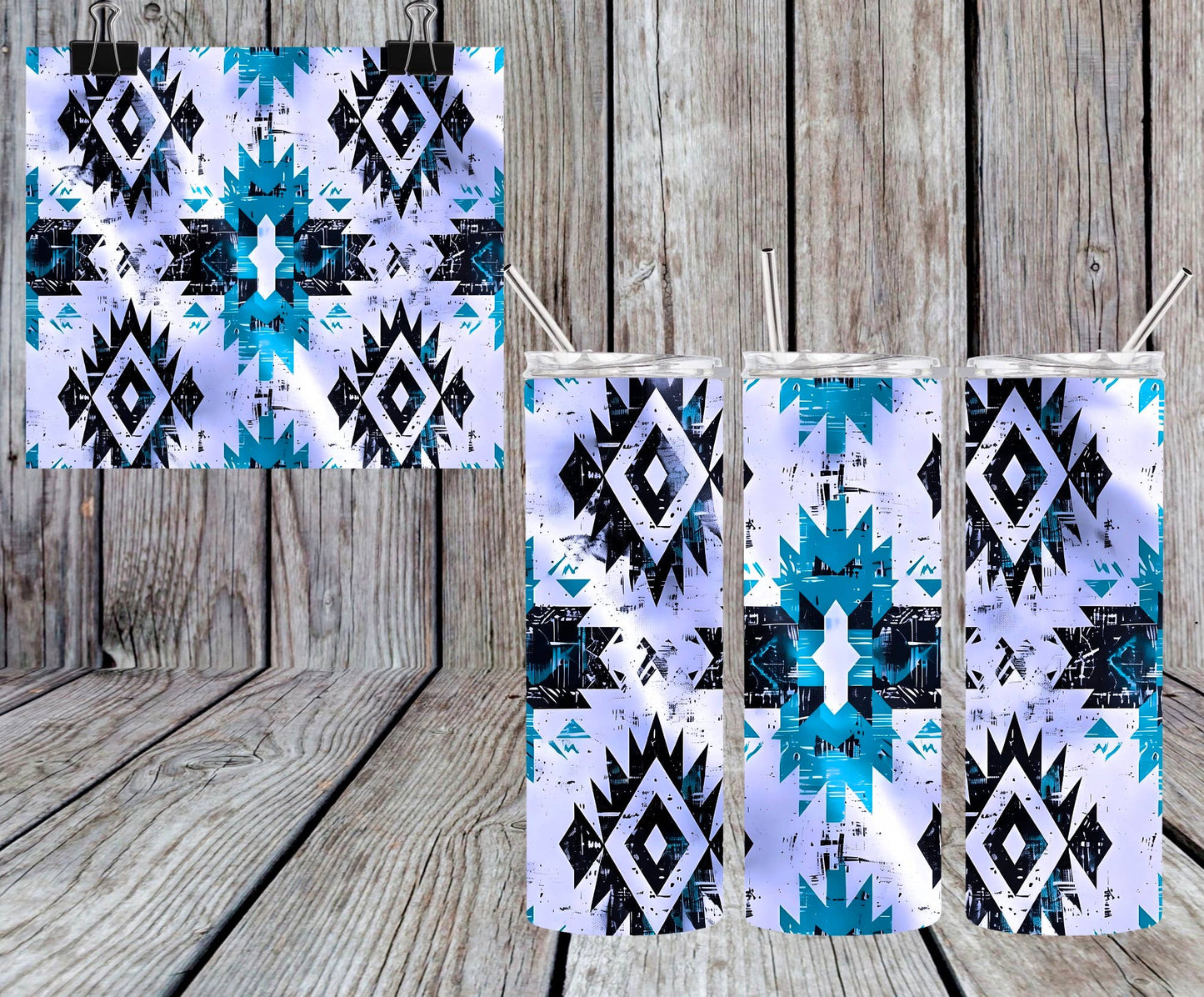 PURPLE AZTEC TUMBLER
