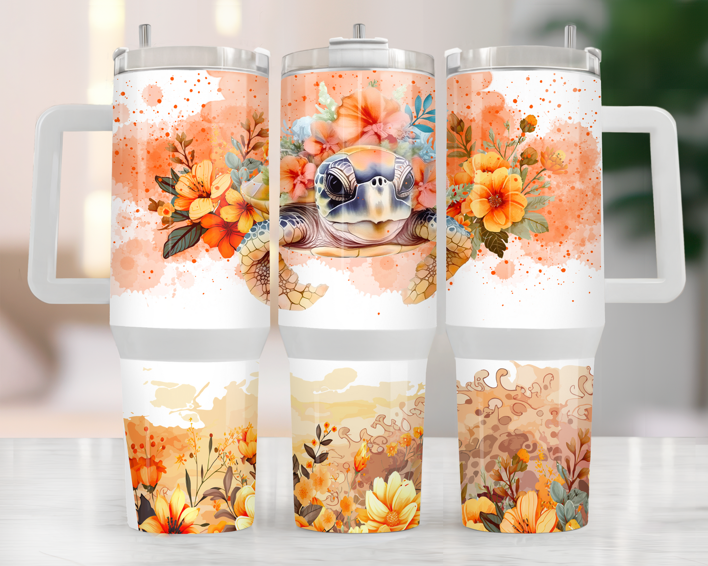 40oz SEA TURTLE TUMBLER