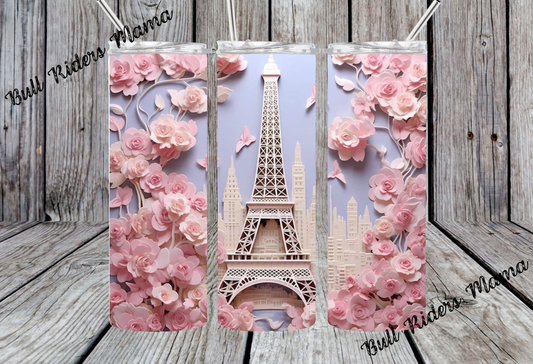 3D COLORFUL FLOWERS 2 TUMBLER