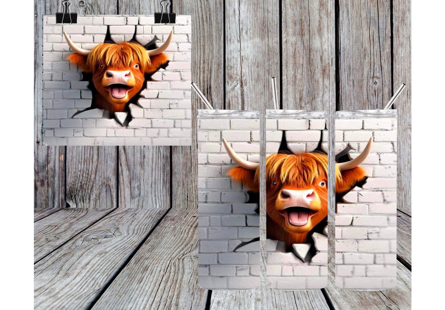 LAUGHING BULL TUMBLER