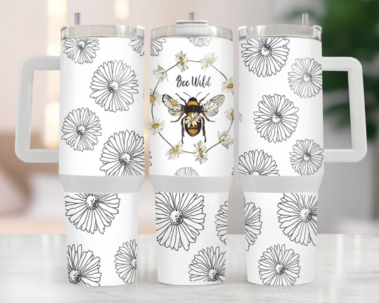 40oz BEE WILD TUMBLER